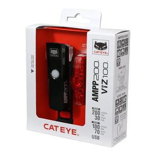 AMPP 200 / VIZ 100 Bike Light Set